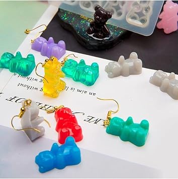 Siliko World Epoksi Haribo 50Li Mini Ayıcık Silikon Kalıp (1Cm X 1,8Cm. Den 50 Ayıcık Kalıbı)