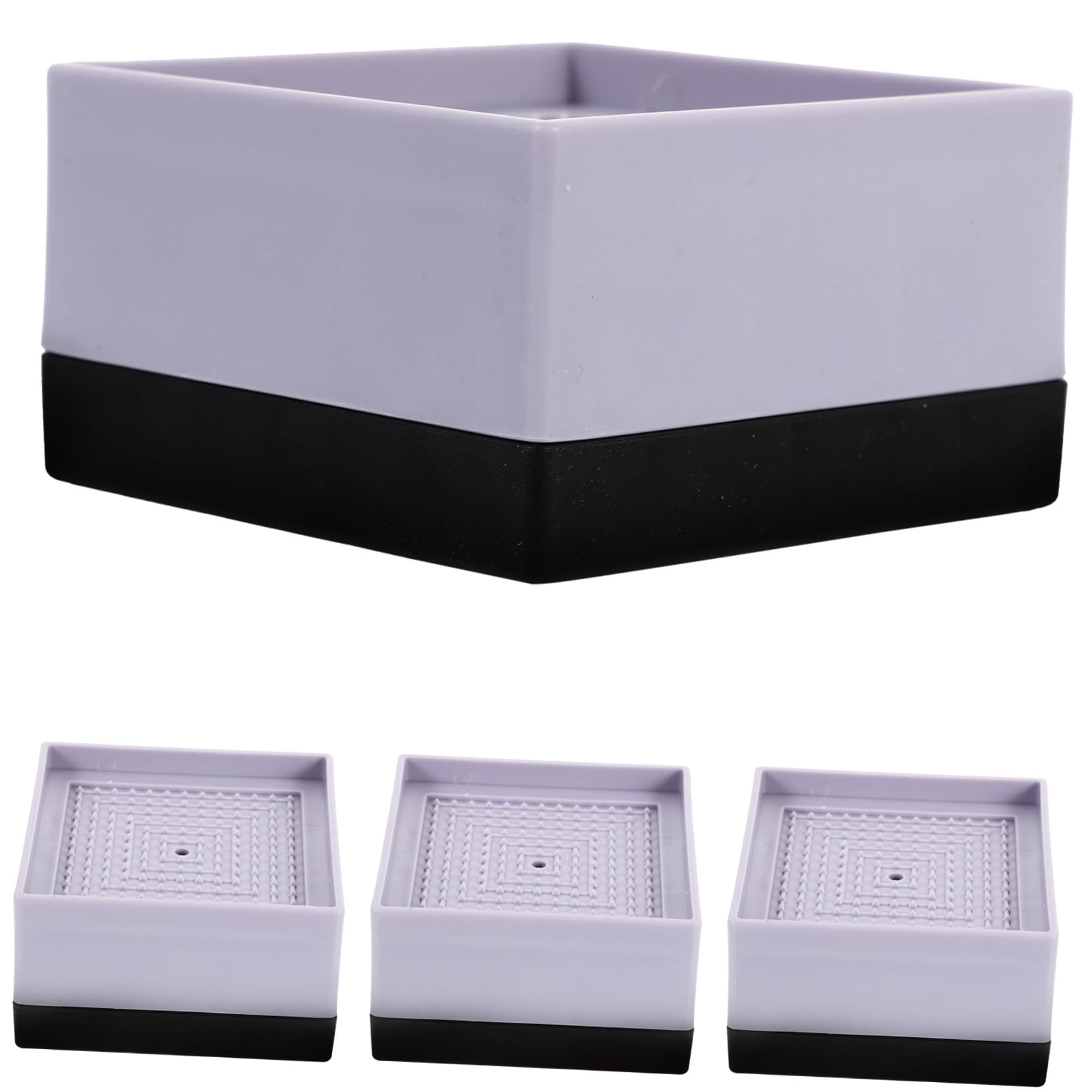 BESTYASH 4Pcs Heavy Duty Furniture Risers Non Slip Bed Lifters for Sofas Tables and Desks Increase Height by Sturdy Bed Risers for Enhanced Stability and Load Bearing