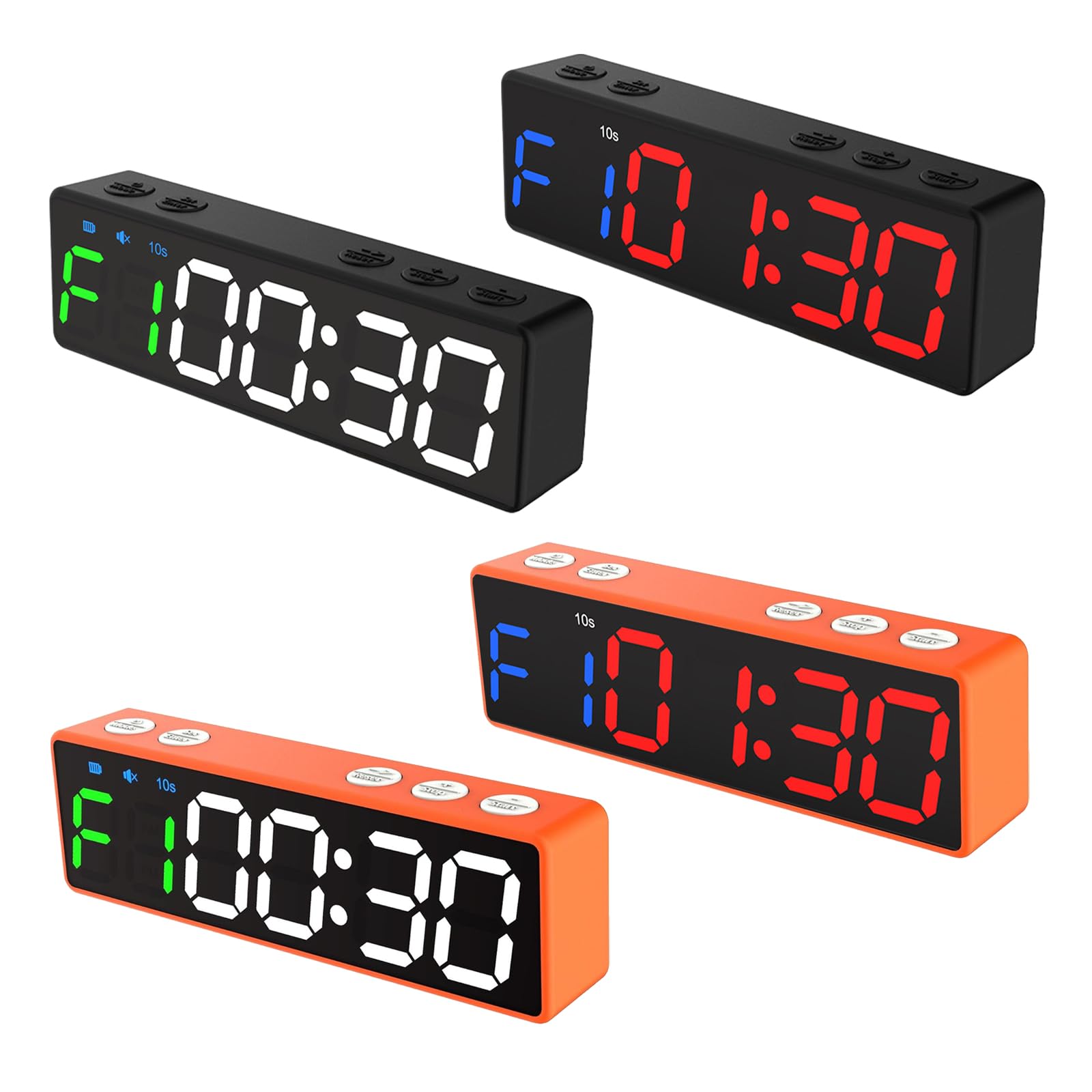 Reloj de fitness con batería de larga duración y USB, crea carga atractiva, transportable, modelos de pantalla LED grande para entrenamientos, reloj de gimnasio