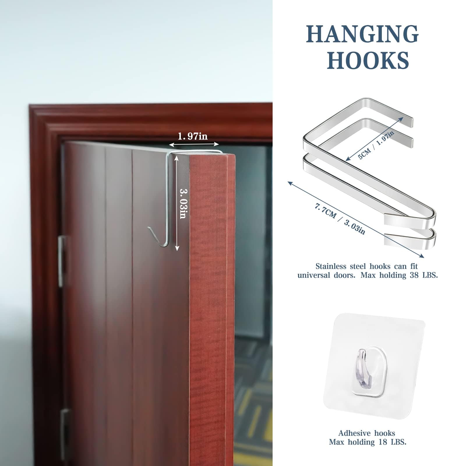 2 stuks wasmand, hangend, waszak voor deur, waszak hangend aan de muur