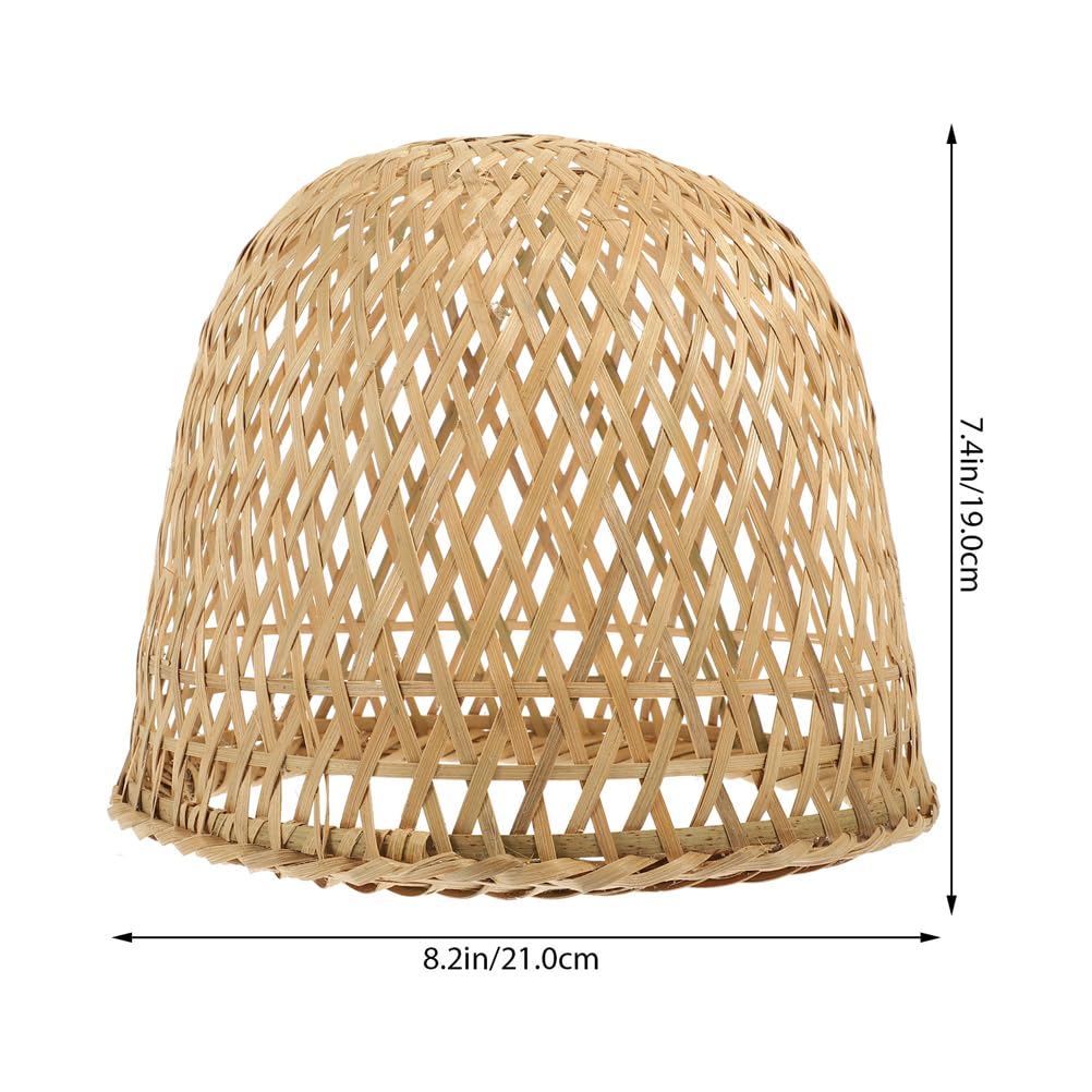 Kichvoe 2 Pezzi Paralume In Bambù Intrecciato Paralume Per Lampadario In Rattan Sostituzione In Vimini Copertura Rustica Per Lampada A Sospensione Per Sala Da Pranzo Arredamento