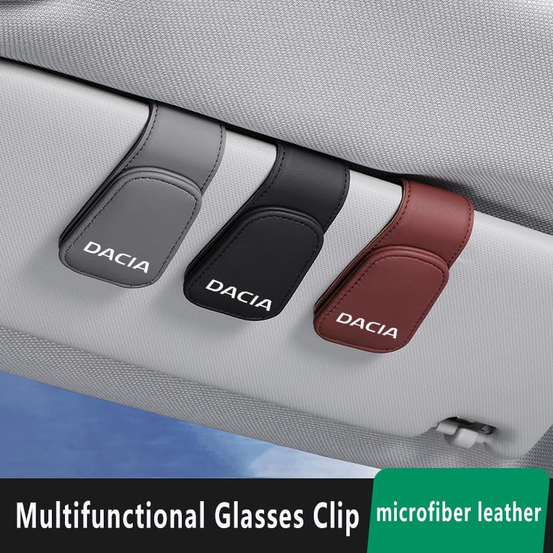 Holder Occhiali Sole Porta Occhiali Magnetico Per Auto Mazda - In Pelle Per Visiera Parasole Supporto Magnetico Occhiali