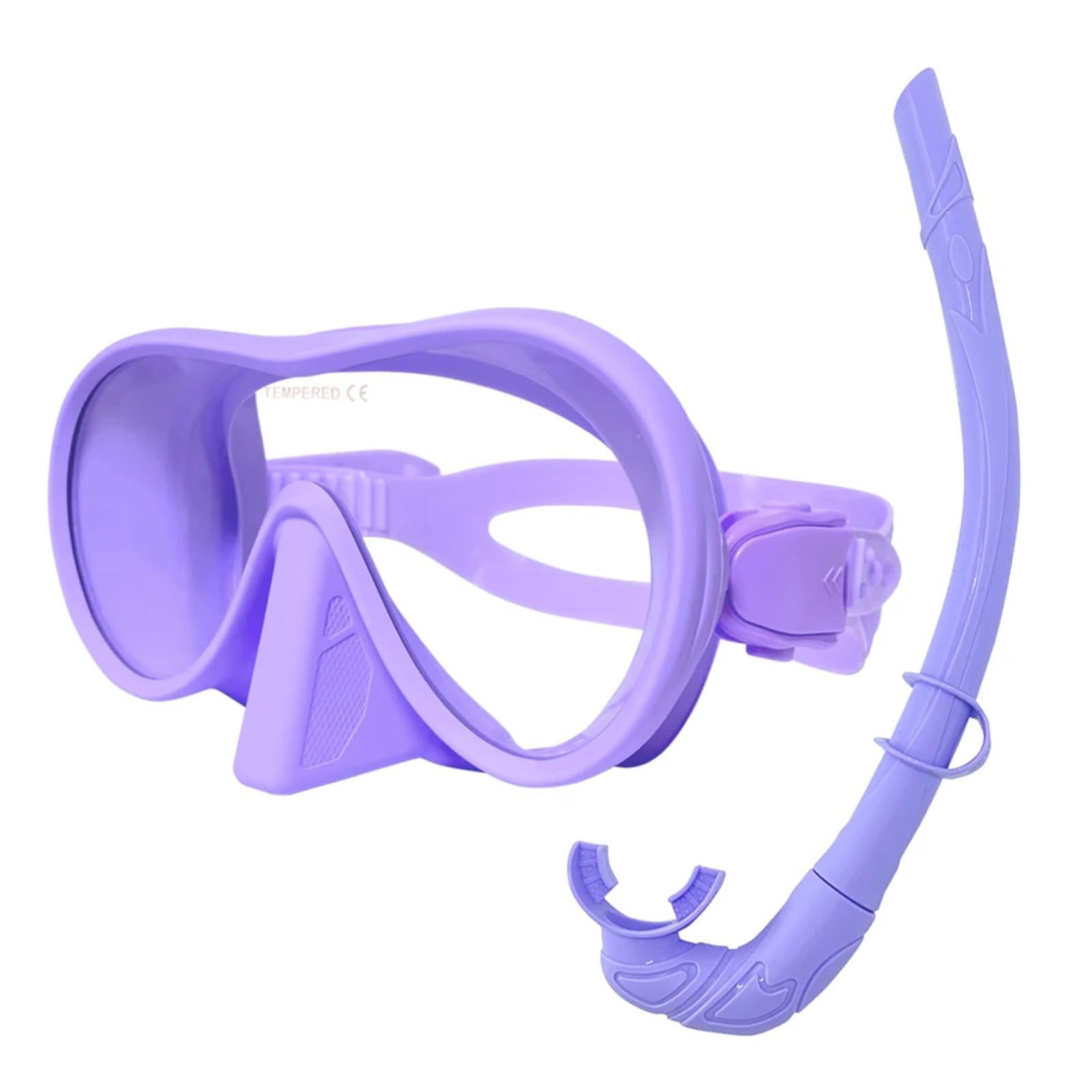 Buceo Máscara de Snorkel Espejo Facial antivaho para esnórquel de 180°, máscara de Buceo en Aguas Profundas, Gafas de Buceo con Tubo respiratorio