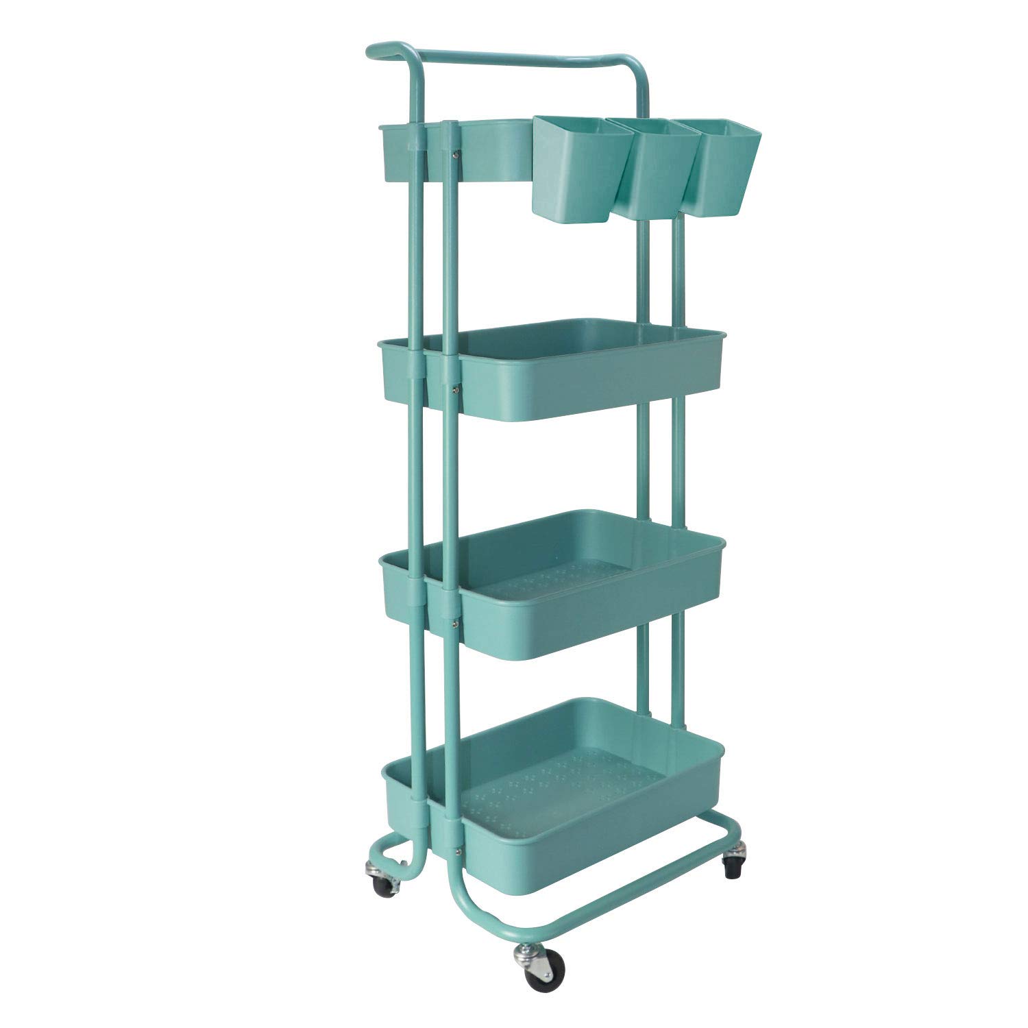 Buy 4 Tier Rolling Cart Rolling Utility Cart Storage Organization Cart