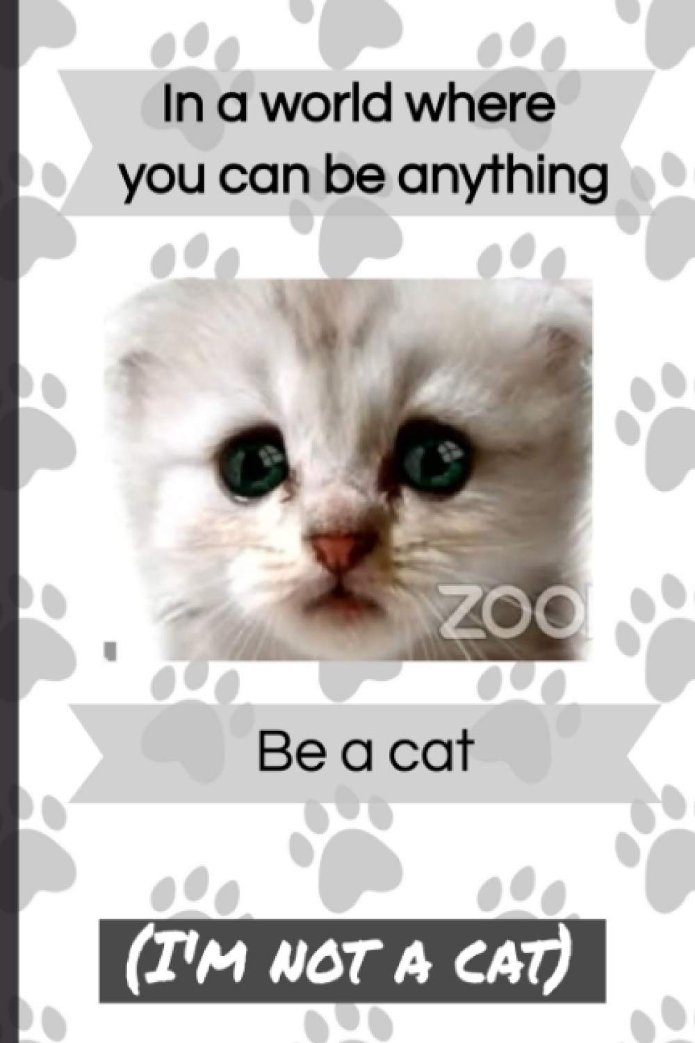 I'm Not A Cat: Blank quiz answer sheet for family or pub quizzes