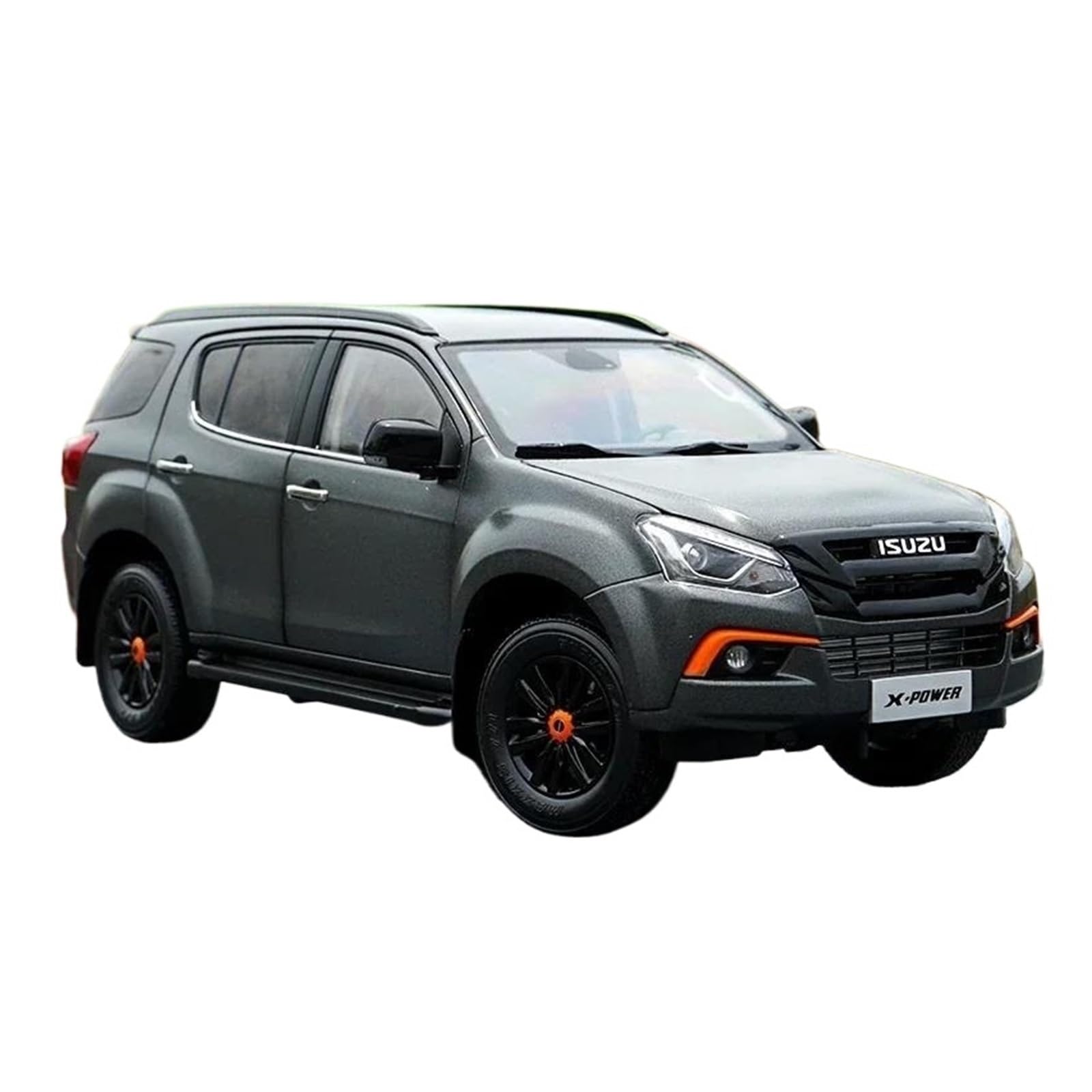 Metallo Scala Replica 1 18 per Isuzu MU-X SUV modello veicolo fuoristrada in lega pressofusa collezione decorazioni per la casa Hobby Veicoli Giochi Set