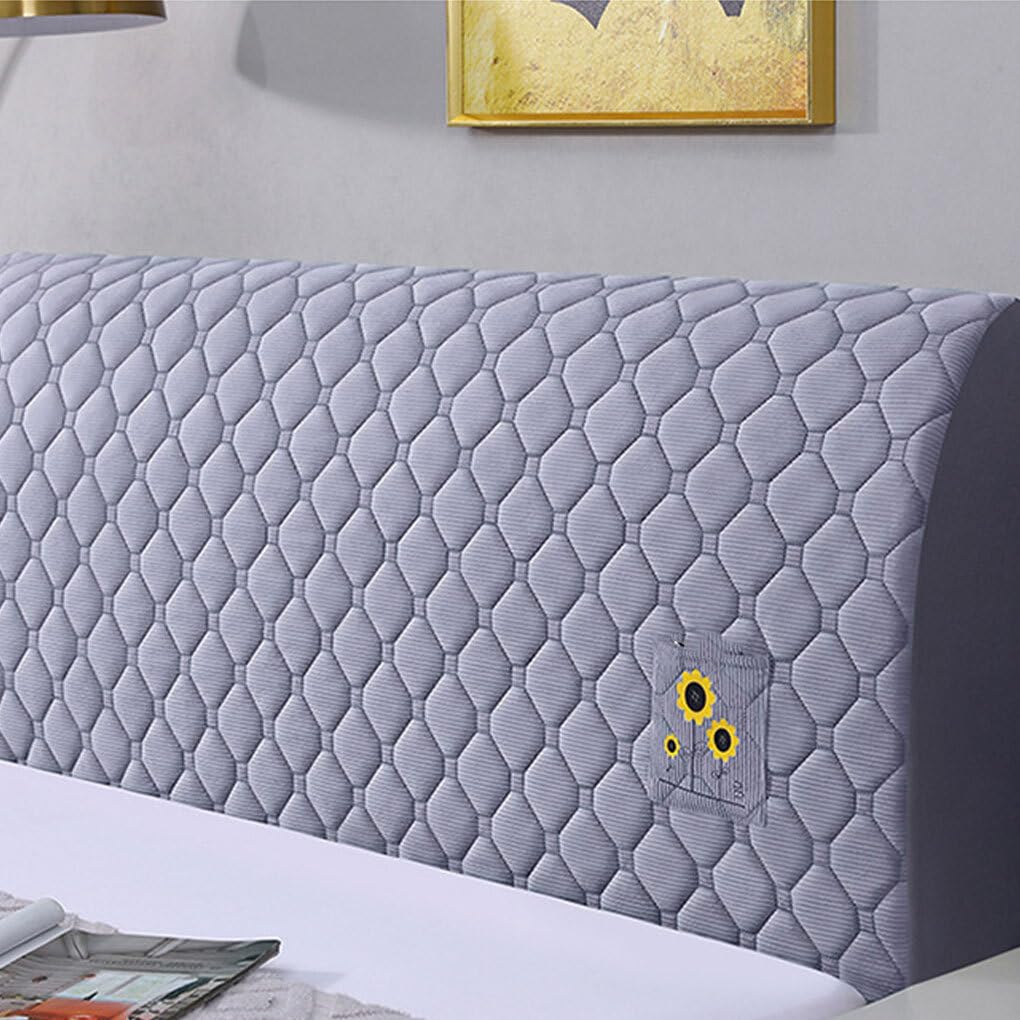 Fodera per testiera Aggiorna la camera da letto con facilità Fodera per testiera Fodera per testiera Queen Fodera per testiera letto completa, Gary, 180x65 cm