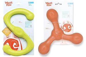 West Paw Design Zogoflex Bumi & Air Skamp Interactive Dog Toys for Chewing, Tug, Fetch