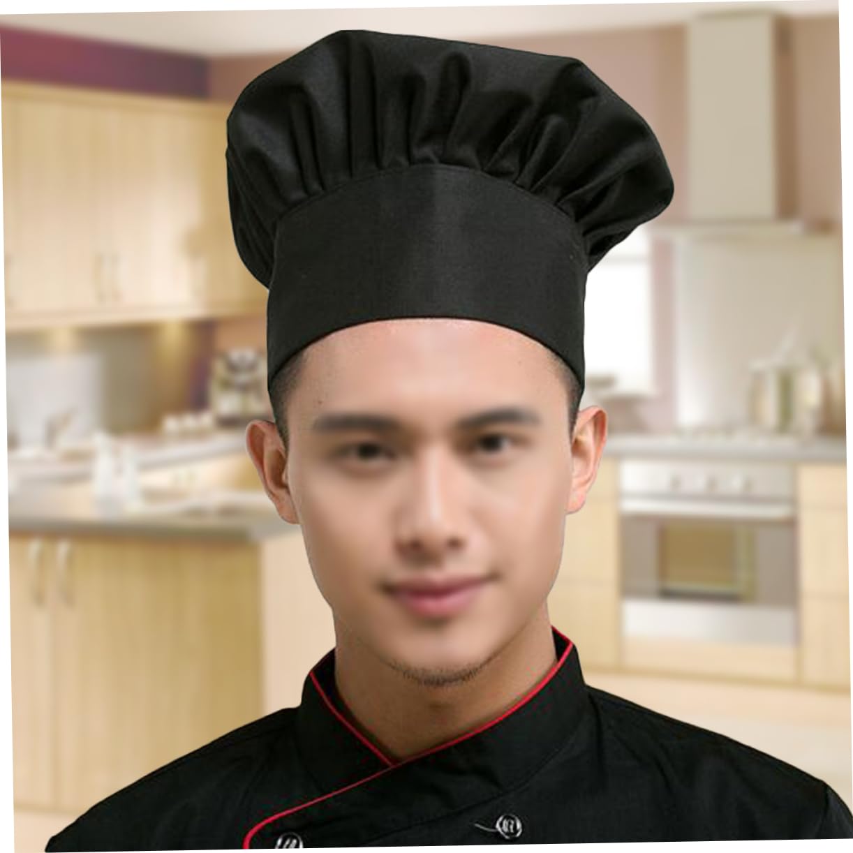 Gorra De Cocinero Sombrero De Restaurante Cocinar Black