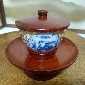 Amazon.co.jp: A684 宗家好 皇風天目茶碗 天目台 共箱 共布 煎茶