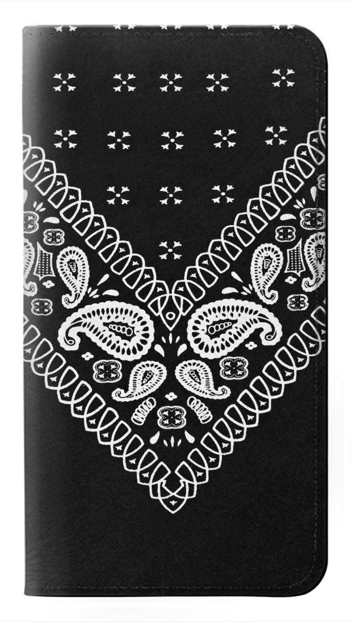 Etui Samsung S26 cuir noir bandana housse clapet