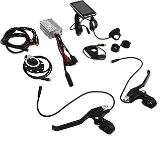 SPYMINNPOO Electric Bike Controller Kit,36V 48V 15A Waterproof Electric Bike Controller with GD06 Display for Road Bikes Electric Bikes