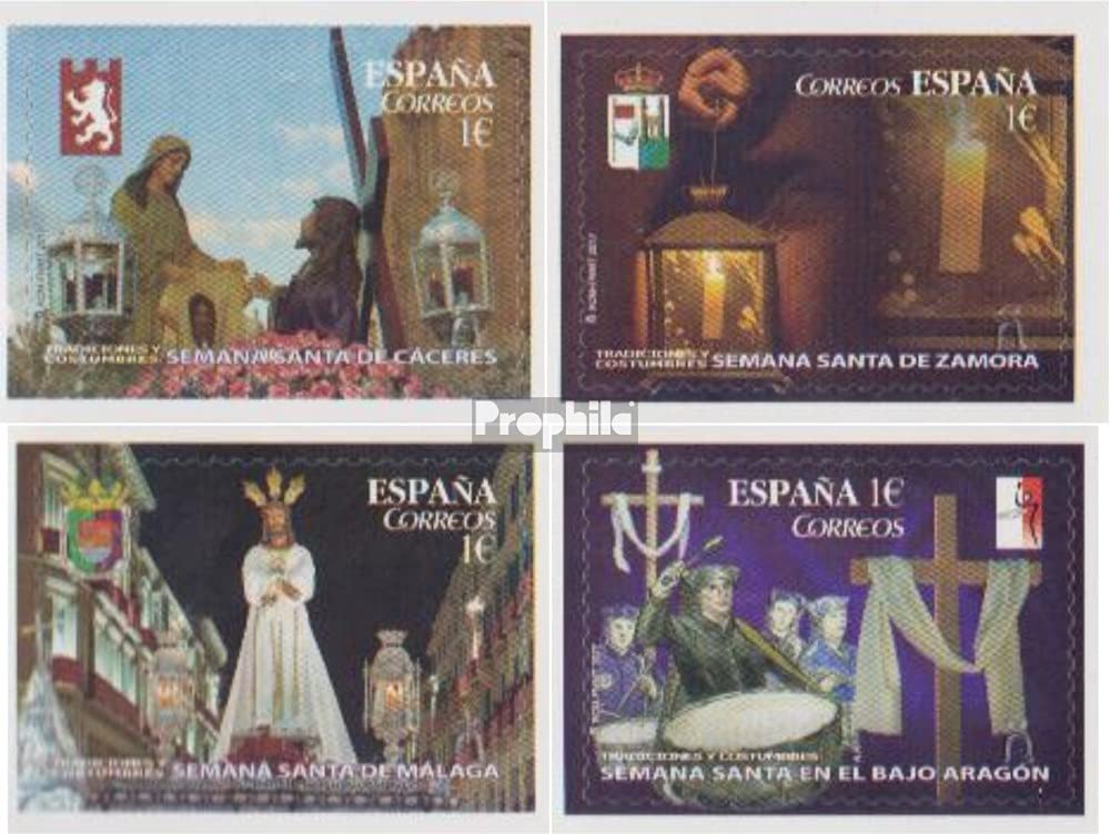 Spanien Briefmarken-Set 1975 Postwesen – Komplette Ausgabe 2126-2129, Postfrisch MNH (PROPHILA Collection)