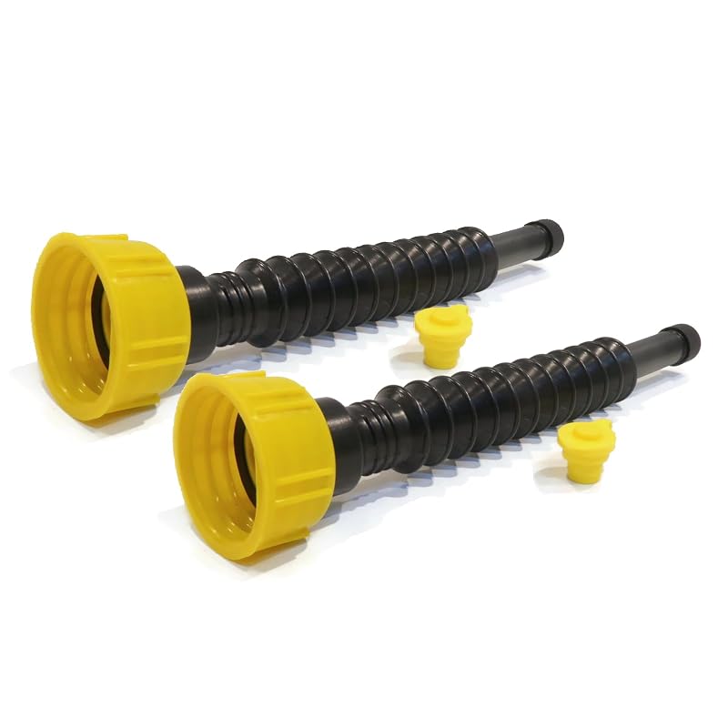 Kit com 2 bicos flexíveis para galão de combustível The ROP Shop, compatível com recipientes Briggs & Stratton e Eagle