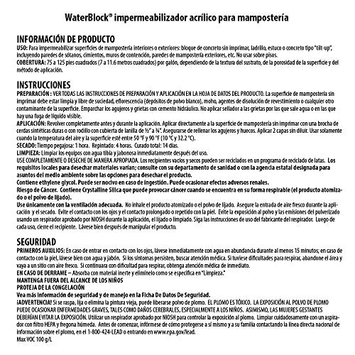 Insl-X AMW100009A-01 Waterblock Acrylic Masonry Waterproofer Paint thumb #12