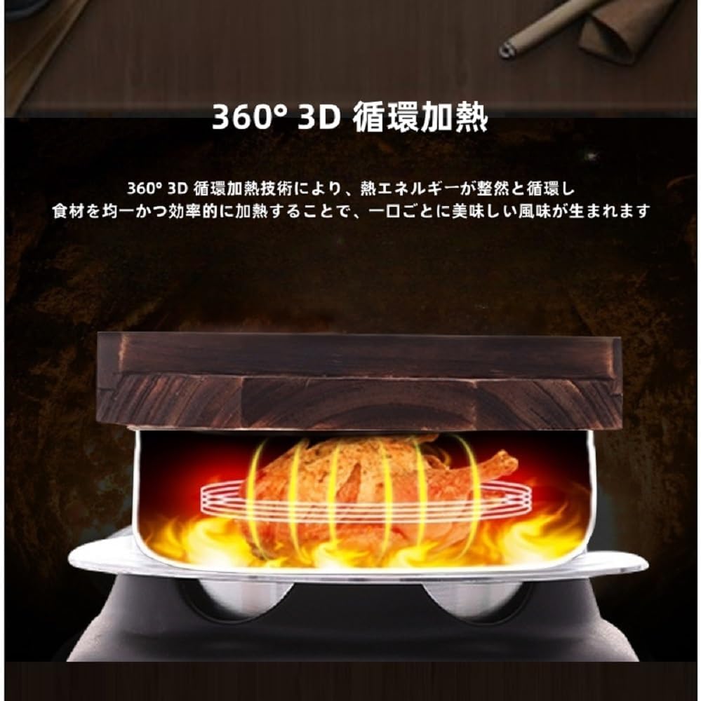 Tabletop Rice Pot, For Home Use, Professional, Kettle Rice, Craftsmanship, Cooking, Compact, Portable, Rice, Udon Cooking, Camping, BBQ, Commercial Use, Disaster Prevention, Emergency Use, Black