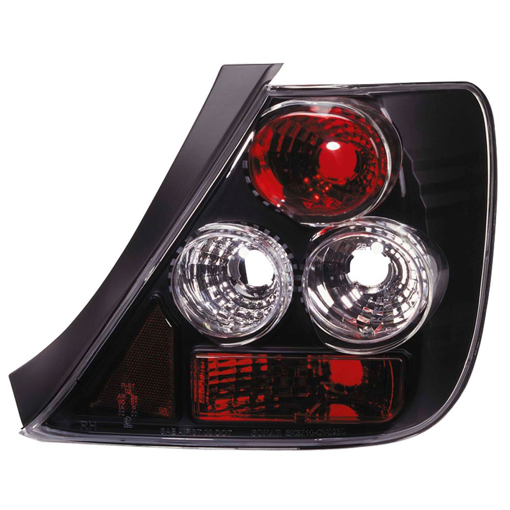 AutoStyle Set Tail Lights compatible with Honda Civic HB 3-doors 2001-2005 - JDM Black