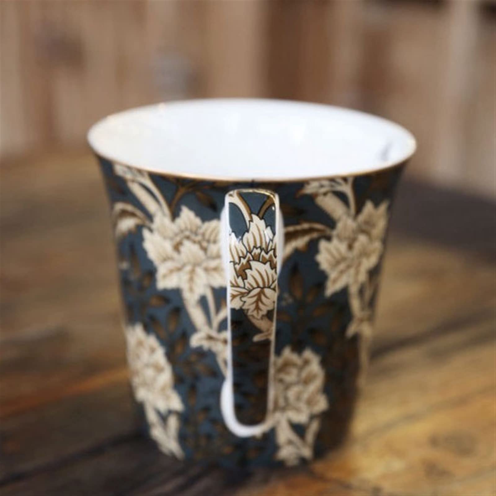 Ceramiczny kubek do kawy w stylu europejskim antyczny kubek z porcelany kostnej domowy kubek do kawy duży kaliber kubek do mleka