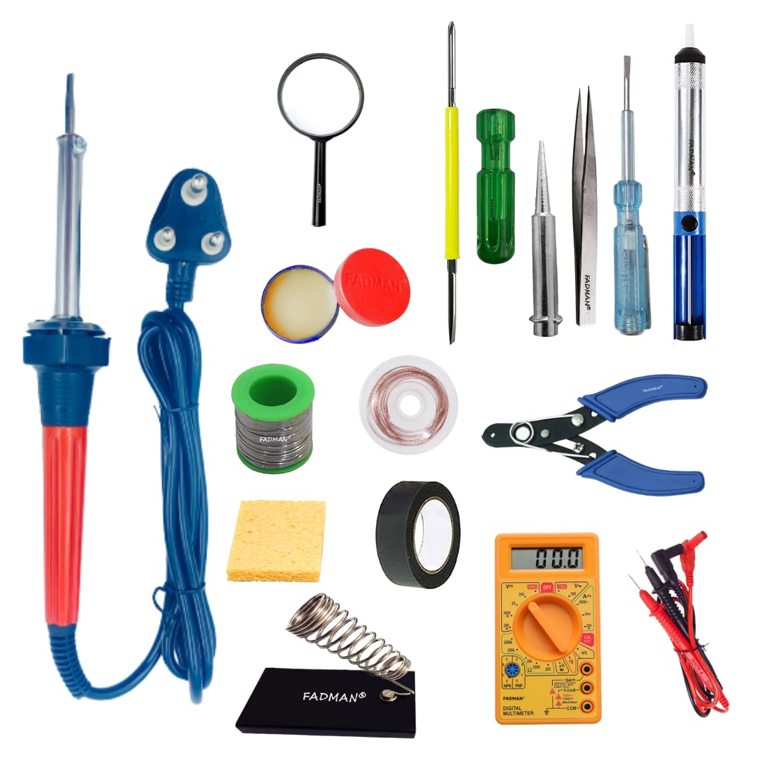 FADMAN SOLDERING IRON 60 W | BEST BUNDLE KIT | PACK OF 15 | SOLDERING IRON KIT (B0BSNWT7N3) Amazon Price History, Amazon Price Tracker