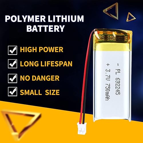 Miniatura 105 de 3.7V 250mAh 502030 Lipo batería recargable batería de iones de polímero de litio con conector PH2.0.000 in JST