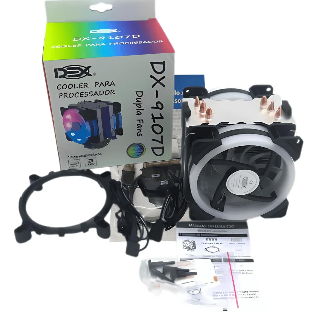 T&A INFORMATICA Cooler de Processador Dupla Fan LED