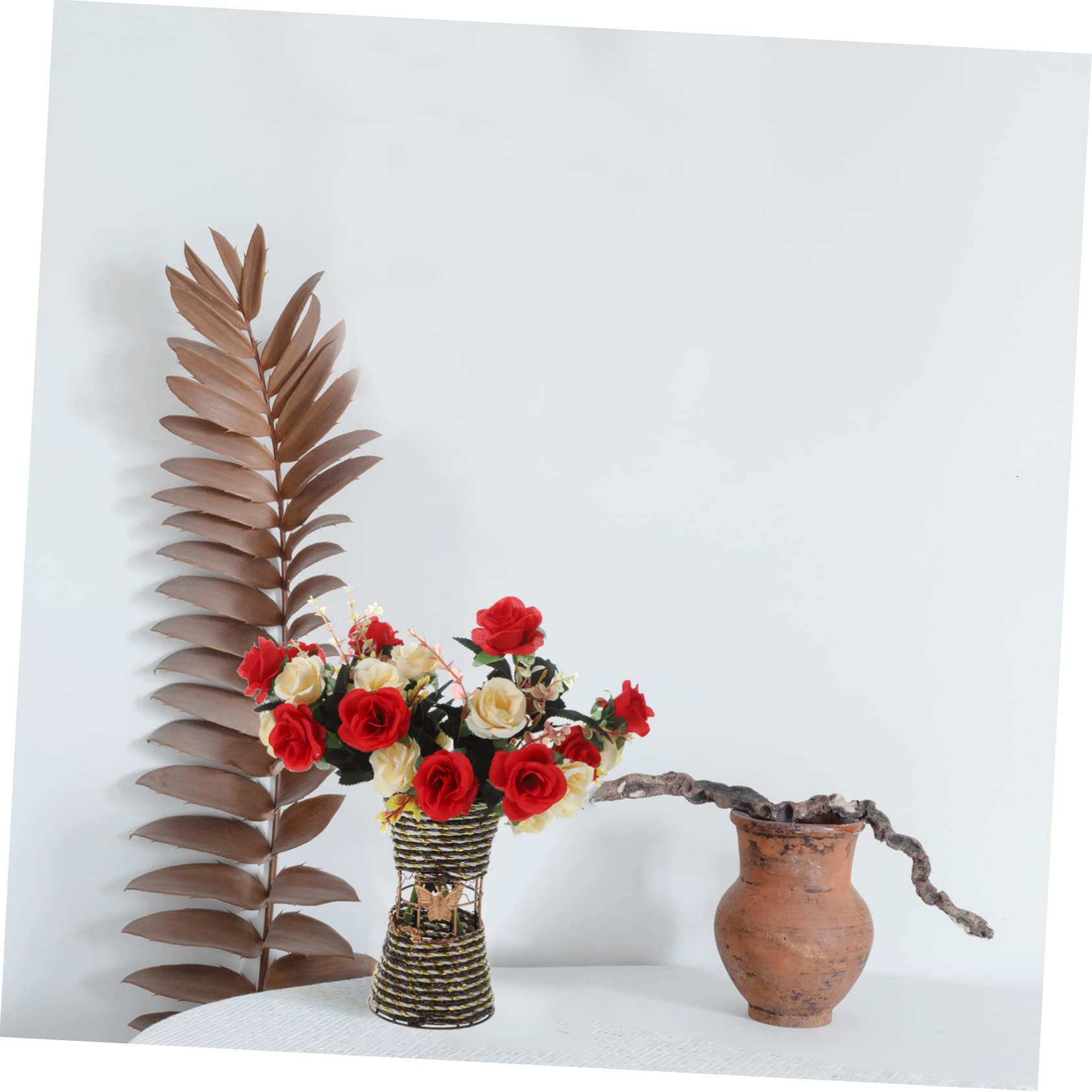 Amazon｜MUSISALY アイアンフラワーバスケット artificial flowers