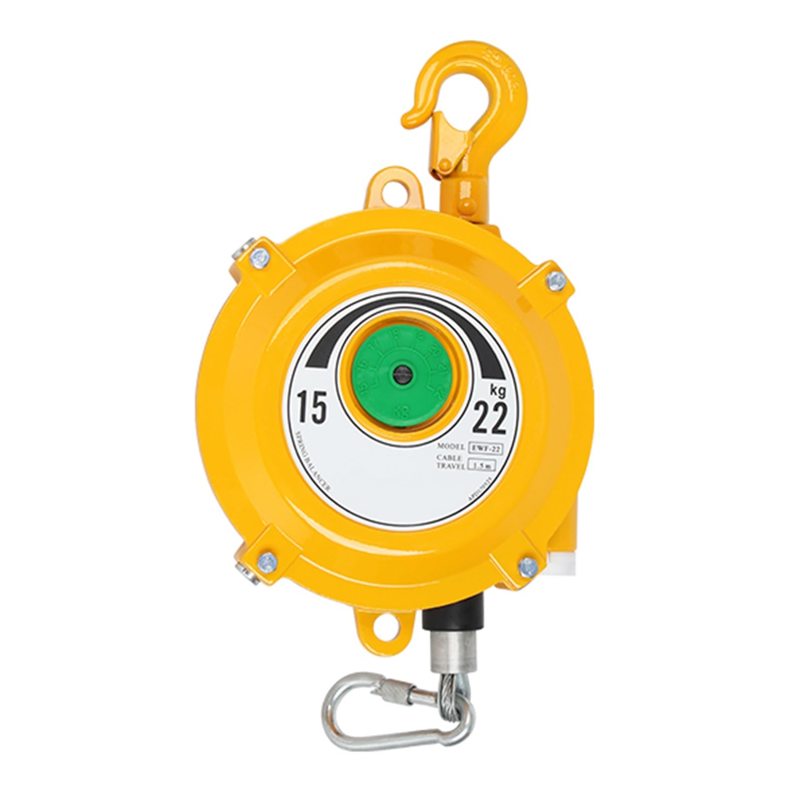 WEKONUMEX Retractable Spring Balancer, Spring Balancer Retractor Alloy Steel Multiple Load Ranges Industrial Tool Support(15-22kg)