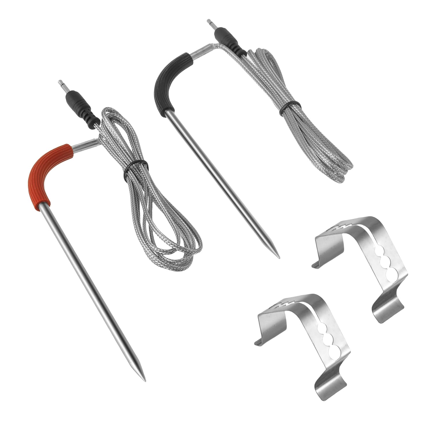 HUAREW Meat Probe Replacement for Pellet Grills, 2.5mm Plug Temperature Probe Accessories, RTD Temperature Probe Sensor Replacement Parts, with 2