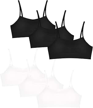 Amazon.com: POWER UNICO FLOWER Girls Seamless Training Bra with