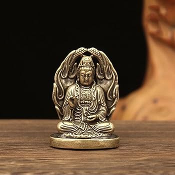 Amazon.co.jp: 仏教美術 観音菩薩 自念仏 豆仏 仏像 : ホーム