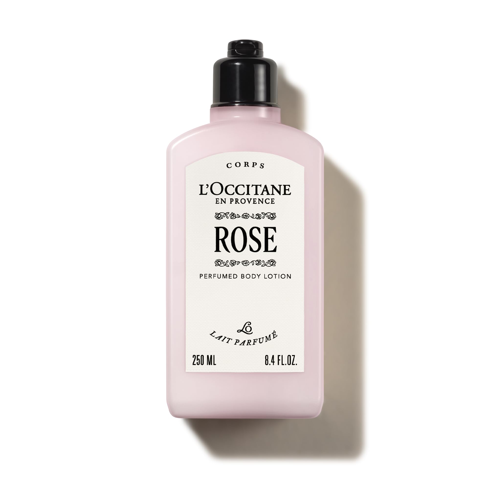 L'OCCITANE - Rose Body Lotion 250ml - Fresh, fruity and floral fragrance - Made in France, Pink, 250 ml (Pack of 1)