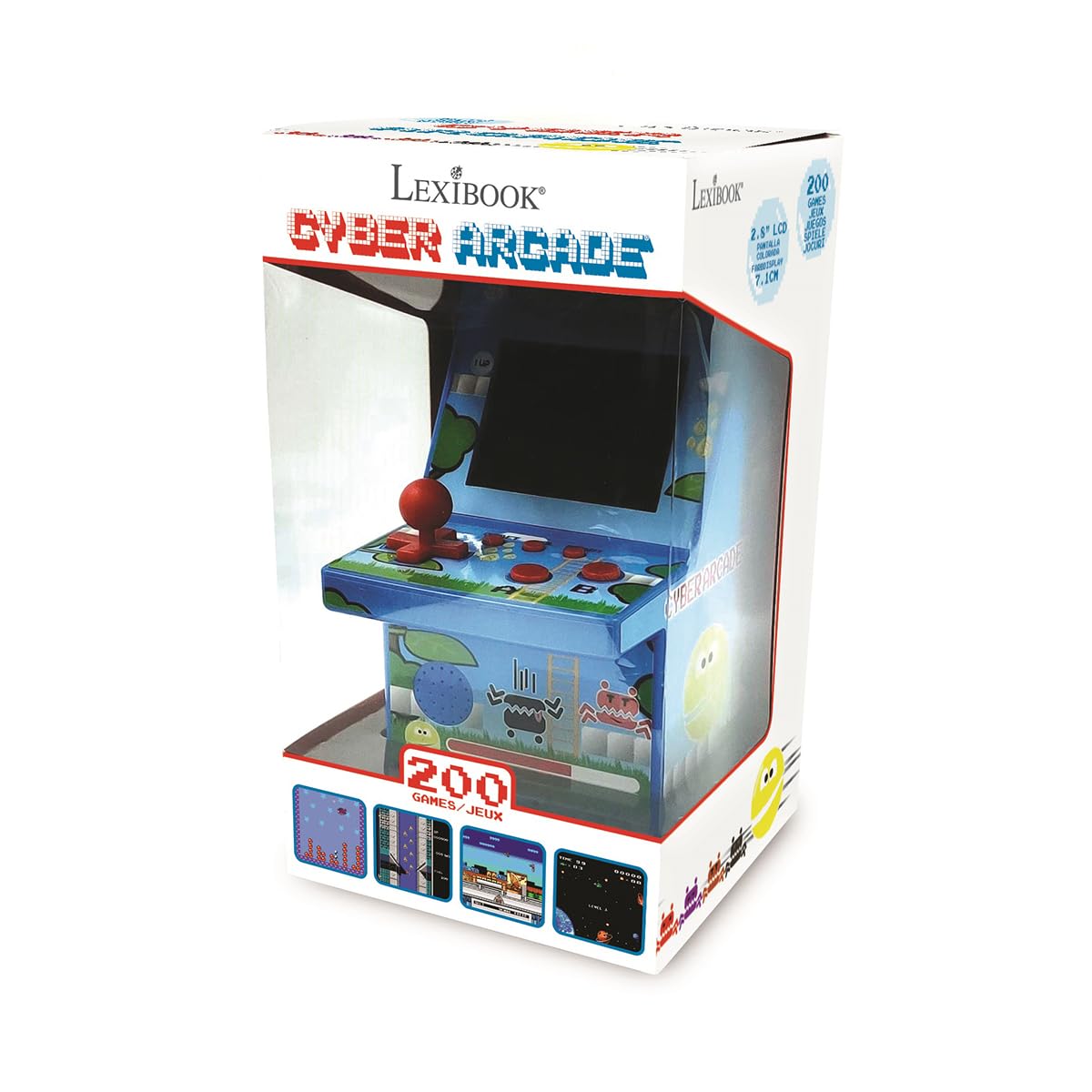 Lexibook Console di Gioco retrò Cyber Arcade® 200 Giochi JL2940LXB
