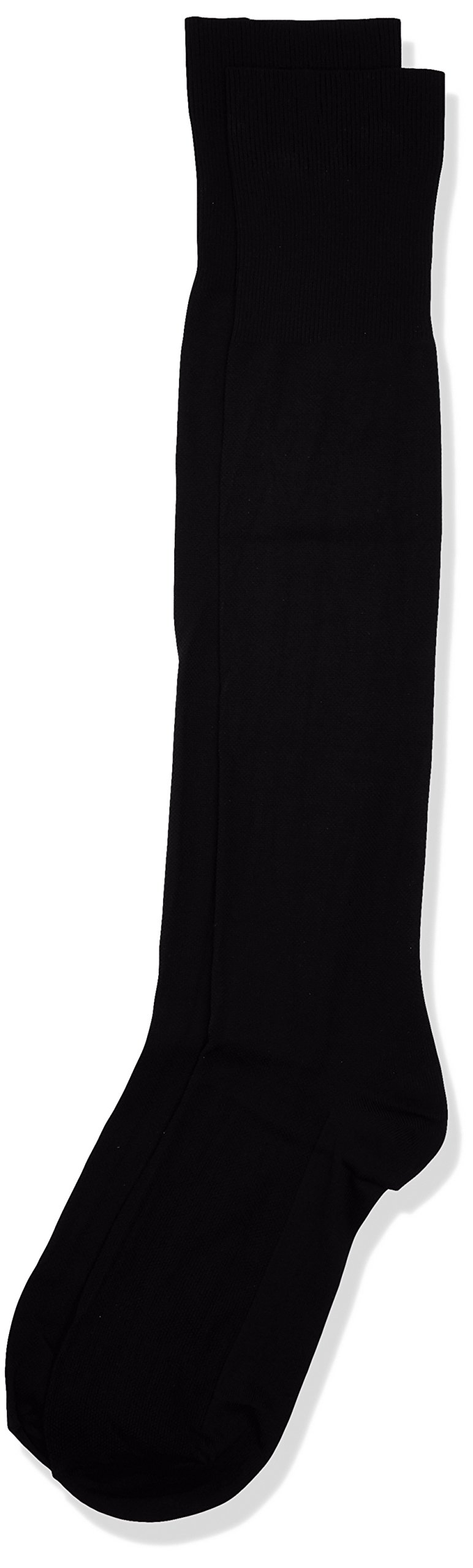 POMPEA Microfibre Men's Knee Socks (Pack of 3), Black (Black 0071), S-M