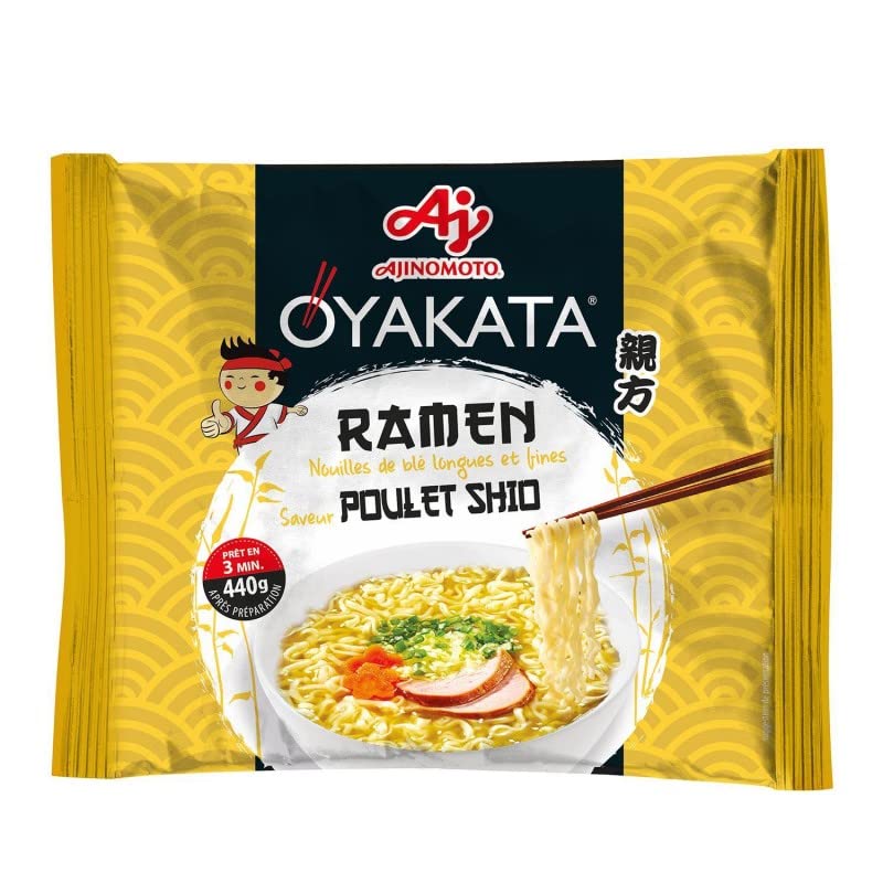 Oyakata – Oyakata ramen pollo Shio en bolsa de 83 g – 6 unidades