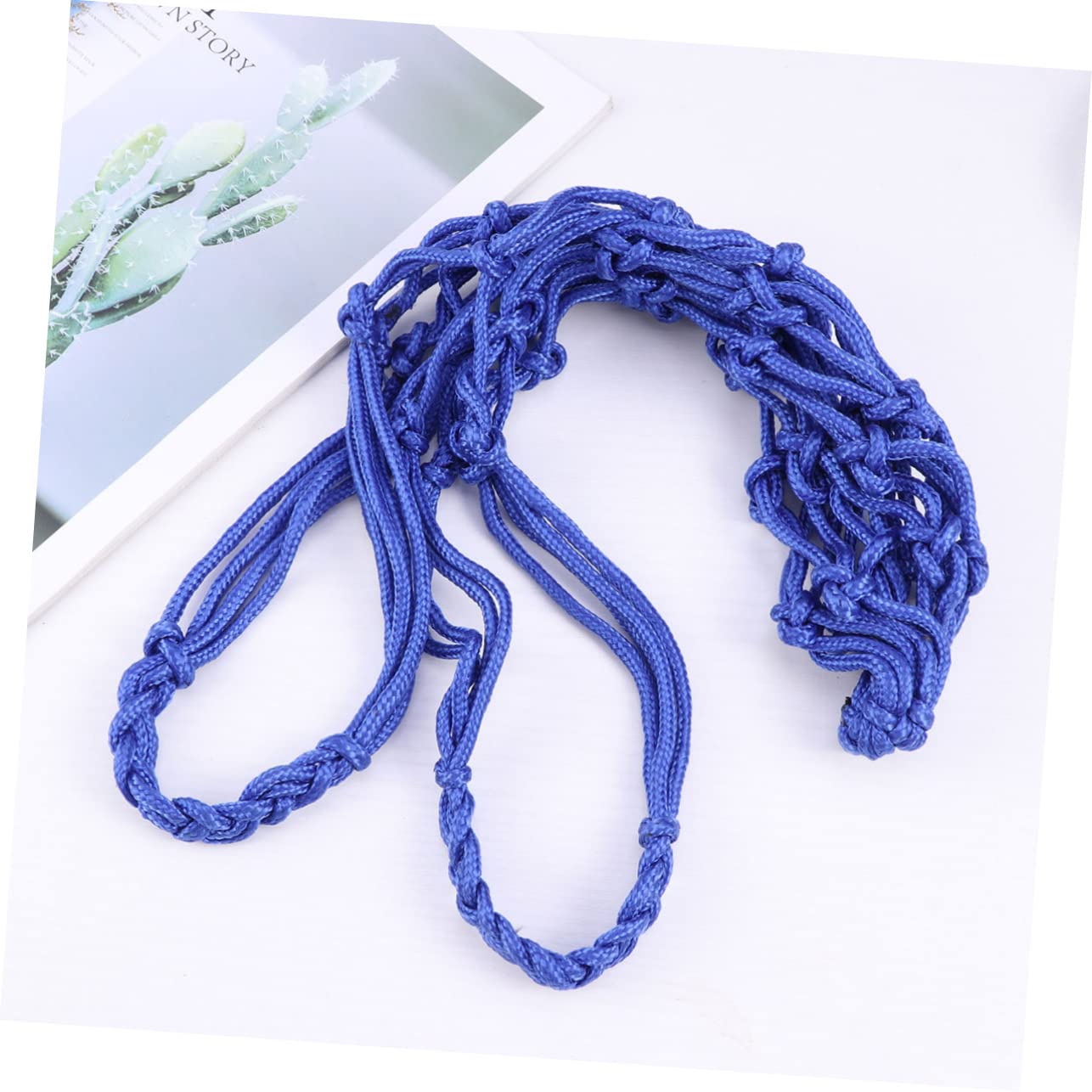 BRIGHTFUFU 3Pcs Heavy Duty Nylon Mesh Net Bag for Basketball Storage Drawstring Carrier for Soccer Balls Durable and Cost for Schools and Training Institutions