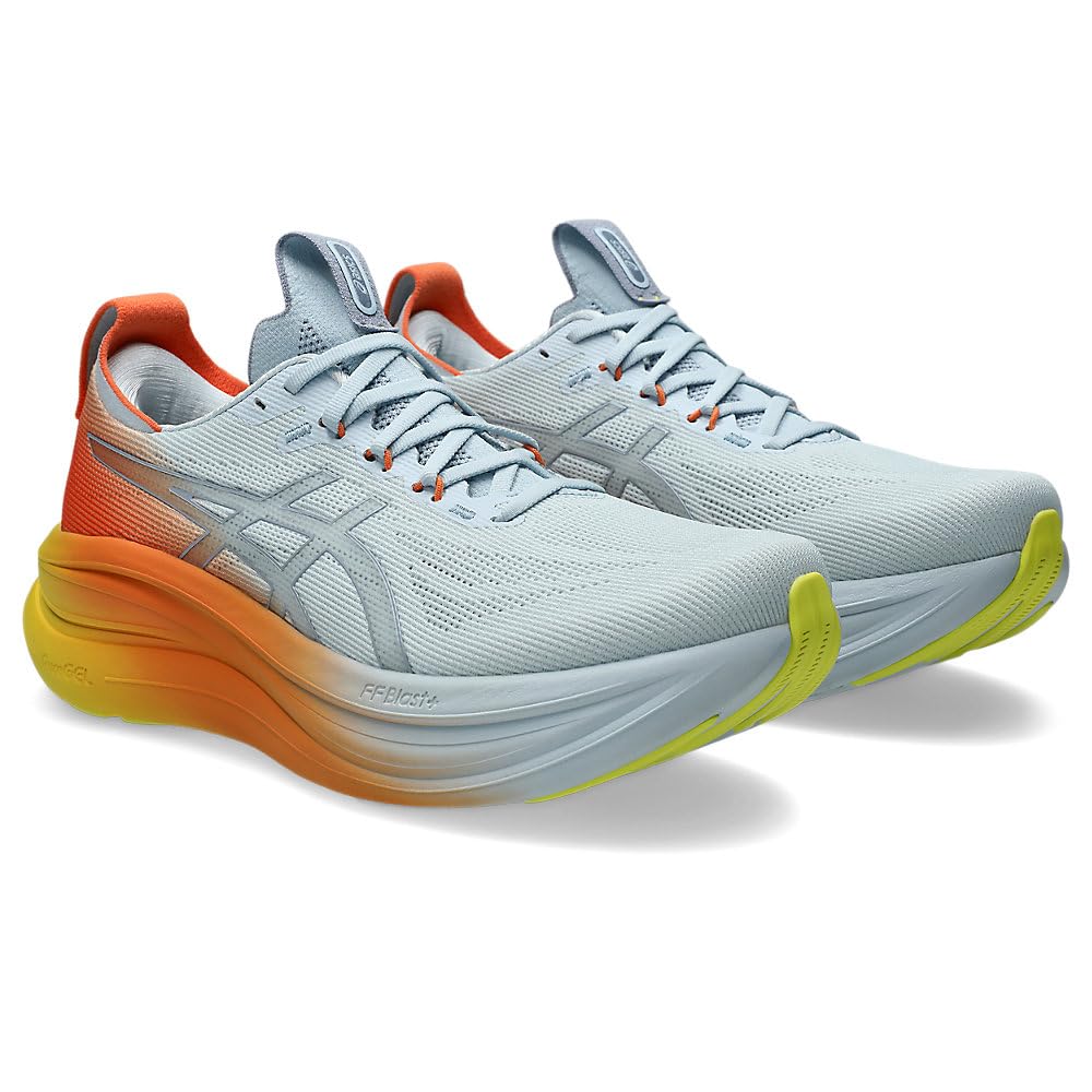 Asics Gel-Nimbus 28 Sunny Sizzle Laufschuhe Neutralschuh Herren hellblau - Sky/Sun Peach 44 – Bild 6