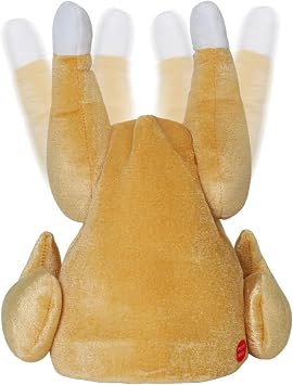 LAMPHOME Dancing Turkey Hat Musical, Motion-Packed Thanksgiving Accessory for All, Grooving for Adult