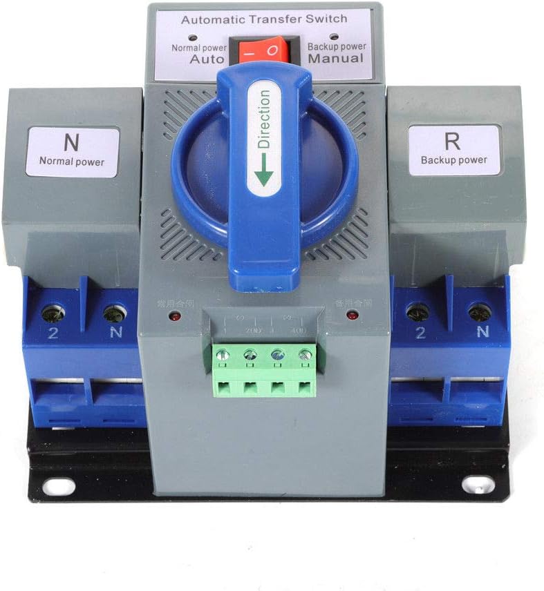 Dual Power Automatic Transfer Switch-enerator Changeover Switch- Electrical Selector Switches Dual Power Switch (2P 63A)