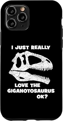 Vista 31 de iPhone 12/12 Pro Giganotosaurus Fossil Skull Dinosaur Huesos, Funda Giganotosaurus