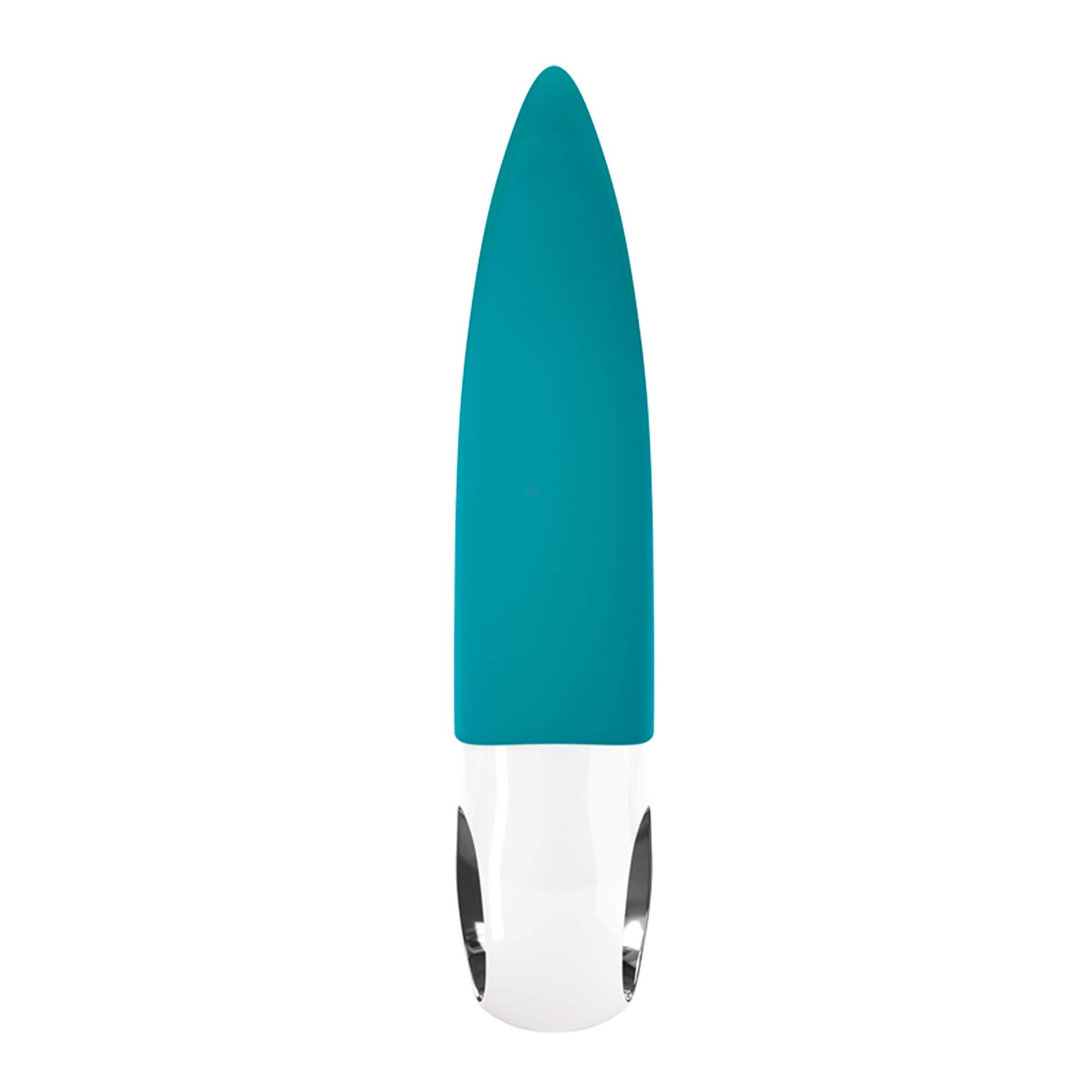 Fun Factory VOLTA - Vibratore esterno per lei con punte flessibili, Stimolatore per clitoride, Silicone, Turchese