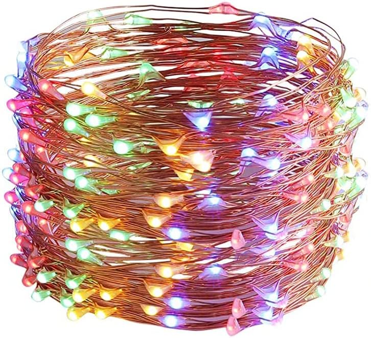 12AMP Fairy Lights and String Lights,Waterproof Premium Copper Wire(3Wire) 66Ft 200 Led Plug in with UL Adapter,Firefly Starry Moon Lights for Bedroom DIY Wedding Party Patio Christmas (4 Colors)
