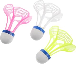 3pcs Badminton Shuttlecocks Windproof Nylon Rebound Birdie Training Set