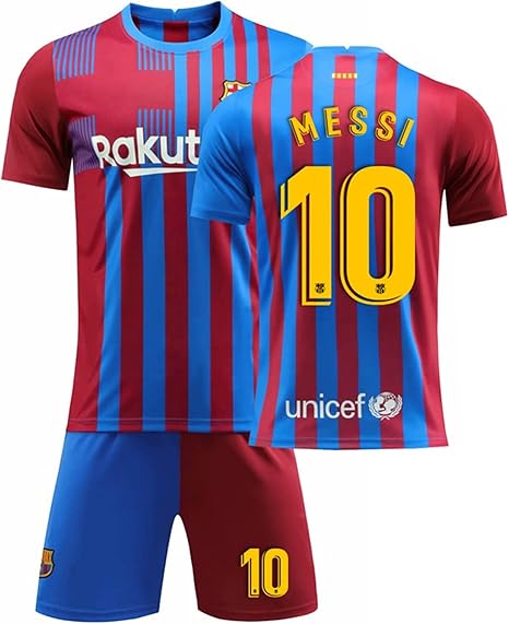 Amazon Co Jp サッカーユニフォーム 大人 子供サッカージャージメッシサッカー練習着22fcバルセロナ背番号10messiホームユニフォーム上下セットジャージサッカーウェア レプリカマッチ トレーニングチームスポーツウェア 親子スポーツウェアメンズトレーニング半袖