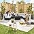 TiuBroe 7 Pieces Patio Furniture Sets, Outdoor PE Rattan Sectional Sofa Conversation Set, All Weather Conversation Set w/6 Seat Cushions and 1 Coffee Table (Light Gray)