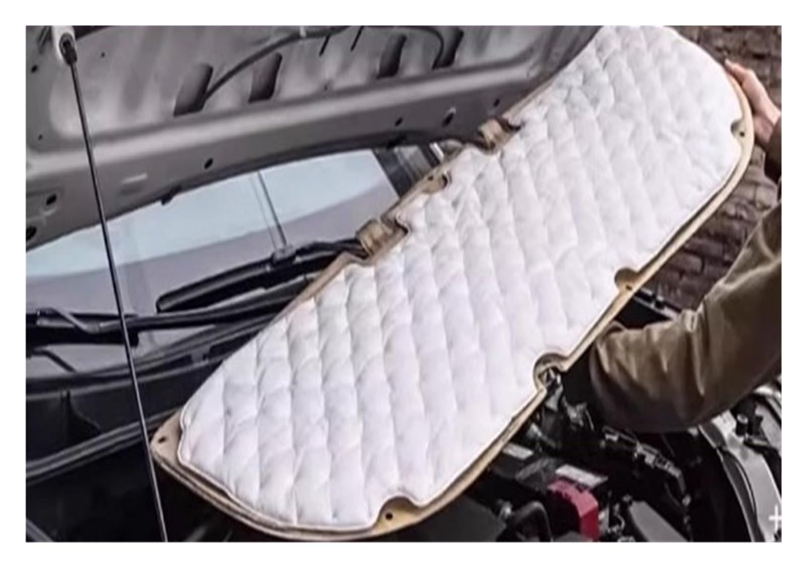 Hguvsjd All 6Pcs Fronthood Engine Mat Pad Cover For Toyota For Rav4 2020-2024 Car Doors Sound Insulation Pad Engine Hood Cotton Soundproof Trunk Mat Trims(All 6Pcs)