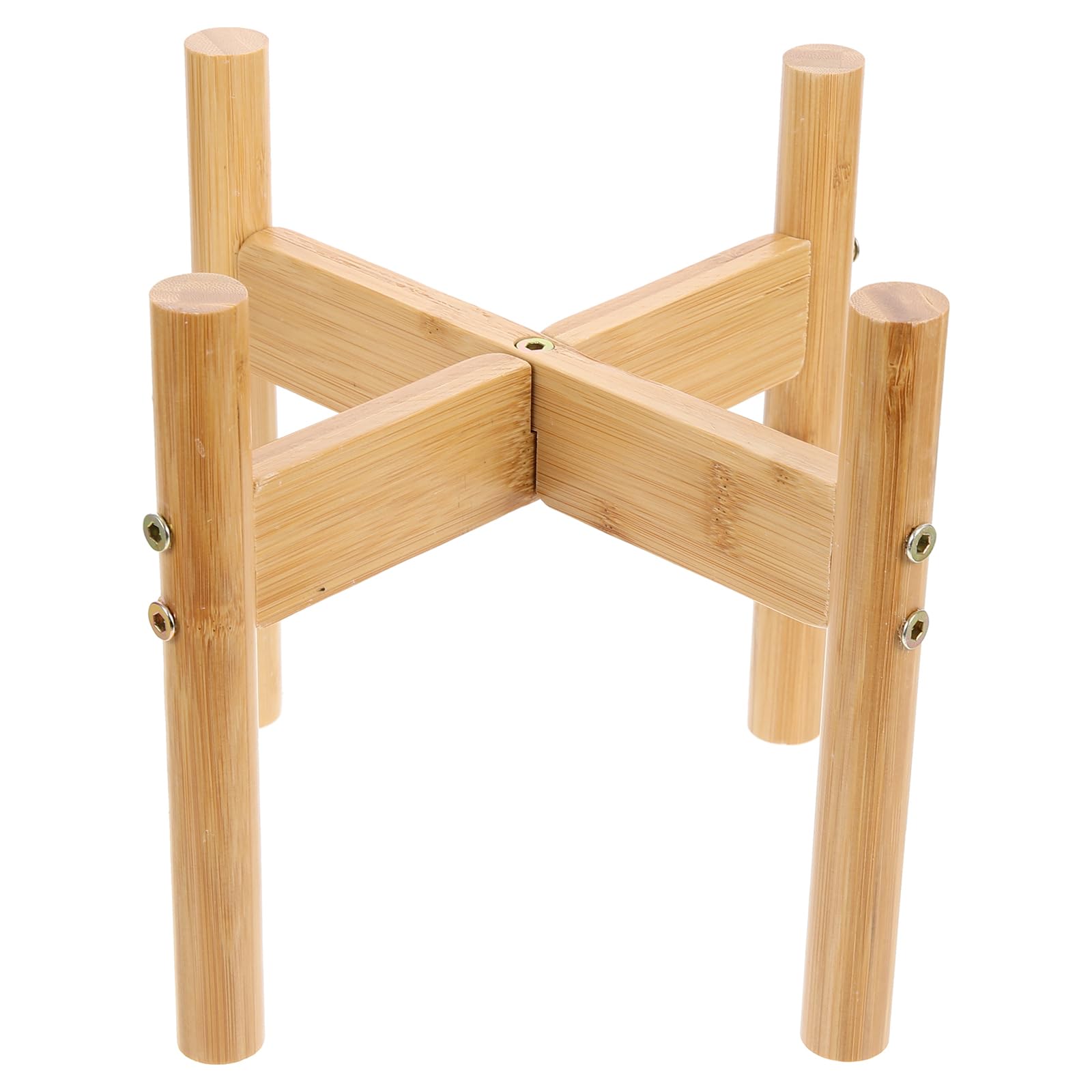 POPETPOP 3 Sets Dog Bowl Holder Wood Plant Stands Elevated Slow Feeder Dog Raised Bowl Rack Dog Bowl Riser Elevated Dog Bowls Puppy Cat Feeder Rack Wood Bracket Bamboo Food Bowl Detachable