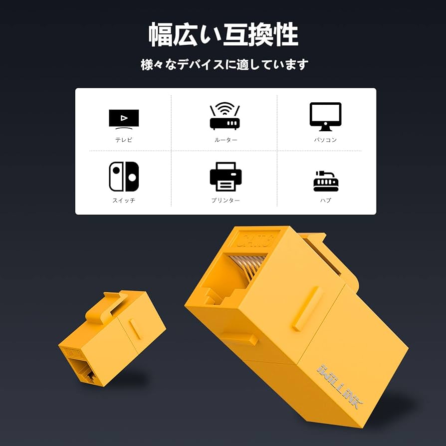 Amazon.co.jp: Iwillink RJ45 Cat6 キーストーンカプラー LAN
