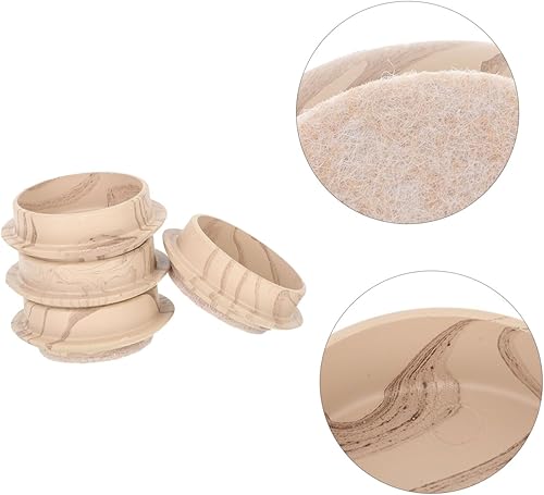 Miniatura 4 de 4 piezas de ruedas fijas deslizantes de piernas móviles suaves, copas redondas para muebles, extremos de goma para sillas, posavasos de silicona,