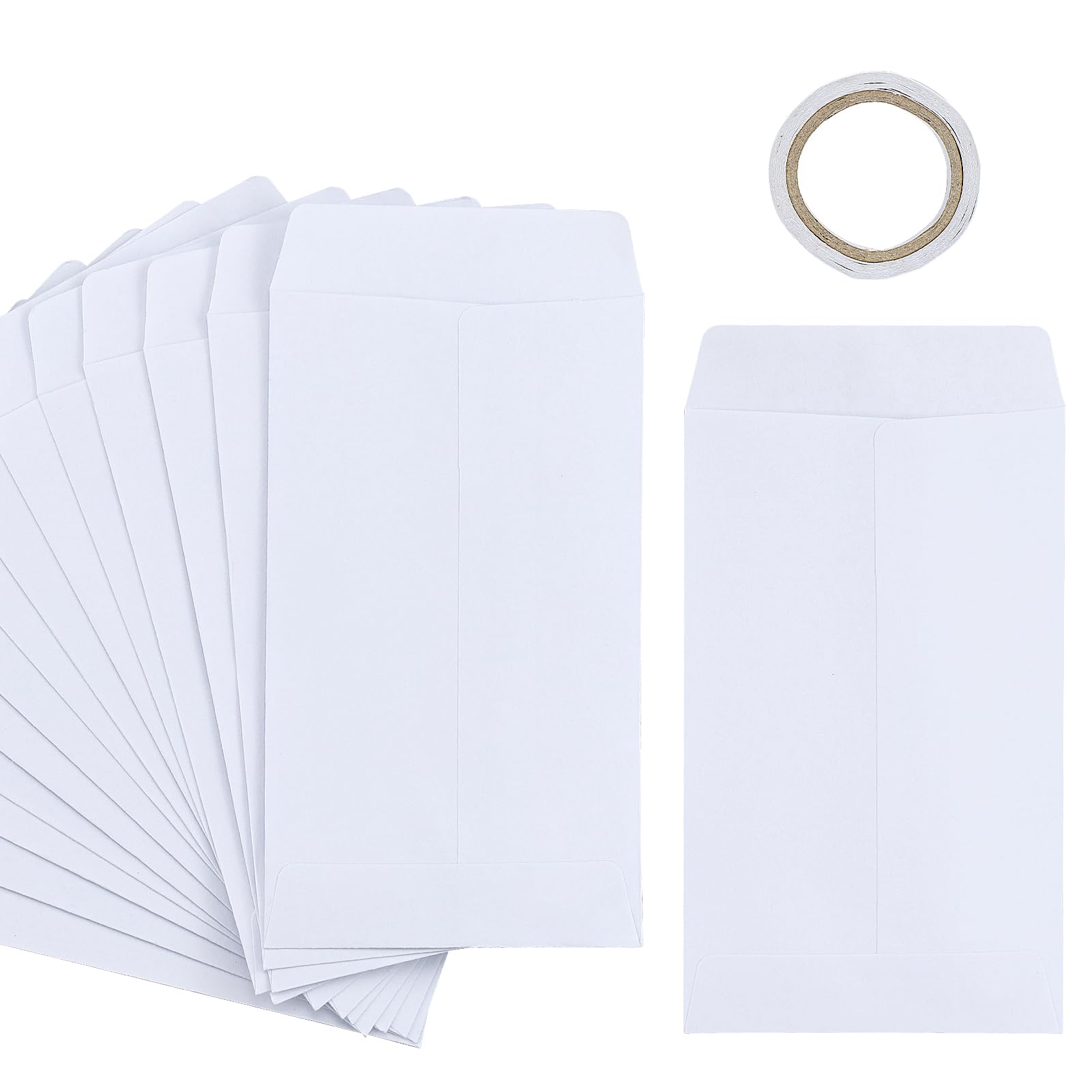 100Pcs Small White Envelopes, Mini Seed Envelopes Seed Packets Kraft ...