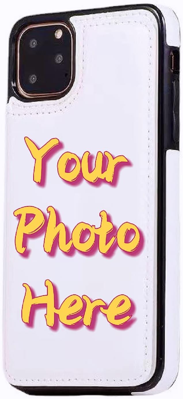 Unique-Custom-Gift Personalized Photo Flip Leather Wallet Case with Card Holder For Samsung Galaxy Note 20 S20 S21 S22 S23 S24 Plus Ultra, Customize Picture Text PU Kickstand Double Magnetic Cover